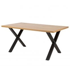 Norrwood Table Wano II - Métal - Imitation chêne sauvage / Noir