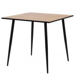 Norrwood Table Weem - Métal - Imitation chêne sauvage / Noir