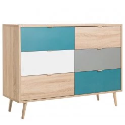 Norrwood Commode Bibury I - Multicolore / Imitation chêne Sonoma