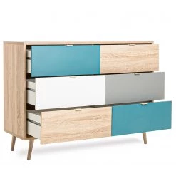 Norrwood Commode Bibury I - Multicolore / Imitation chêne Sonoma -Meubles de salle à manger Soldes Magasin 1000202438 200124 09541400071 DETAILS P000000001000202438