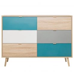 Norrwood Commode Bibury I - Multicolore / Imitation chêne Sonoma -Meubles de salle à manger Soldes Magasin 1000202438 200124 09541400072 DETAILS P000000001000202438