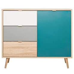 Norrwood Commode Bibury II - Multicolore / Imitation chêne Sonoma -Meubles de salle à manger Soldes Magasin 1000202458 200124 09542400131 DETAILS P000000001000202458