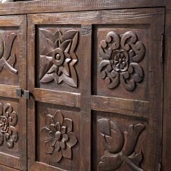 Wolf-Möbel Buffet Carving - Acacia massif / Métal - Acacia / Noir 37 Wolf-Möbel Buffet Carving - Acacia massif / Métal - Acacia / Noir -Meubles de salle à manger Soldes Magasin 1000202474 210127 06220400030 DETAILS P000000001000202474