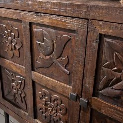 Wolf-Möbel Buffet Carving - Acacia massif / Métal - Acacia / Noir 38 Wolf-Möbel Buffet Carving - Acacia massif / Métal - Acacia / Noir -Meubles de salle à manger Soldes Magasin 1000202474 210127 06220500031 DETAILS P000000001000202474