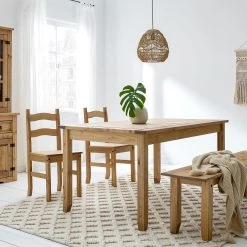 Maison Belfort Salle à manger Finca Rustica I (4 él.) - Pin massif - Epicéa naturel -Meubles de salle à manger Soldes Magasin 1000205018 200529 06235500040 DETAILS P000000001000205018