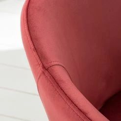 Mørteens Chaise à accoudoirs Koloa I - Velours / Acier - Bordeaux / Noir -Meubles de salle à manger Soldes Magasin 1000205088 201229 14352500007 DETAILS P000000001000205088