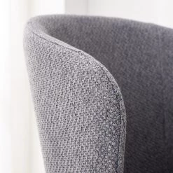 Mørteens Chaises à accoudoirs Tulia - Tissu / Acier - Gris foncé / Noir -Meubles de salle à manger Soldes Magasin 1000205089 210129 13285700005 DETAILS P000000001000205089