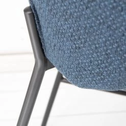 Mørteens Chaise de bar Cantil - Tissu / Acier - Noir - Bleu foncé -Meubles de salle à manger Soldes Magasin 1000205102 210311 07562000014 DETAILS P000000001000205102