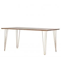 Ars manufacti Table Silian - Métal - Doré - Manguier - 160 x 90 cm