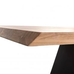 Ars manufacti Table haute Tillson - Acacia massif / Métal - Acacia marron / Noir - 140 x 80 cm -Meubles de salle à manger Soldes Magasin 1000205505 200306 15460500073 DETAILS P000000001000205505