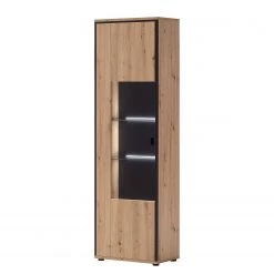 Loftscape Vitrine Buena - Imitation planches de chêne / Anthracite