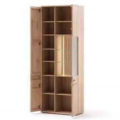 Loftscape Vitrine Salvo II - Partiellement en chêne massif - Planches de chêne Bianco / Gris -Meubles de salle à manger Soldes Magasin 1000207361 200317 14292500110 DETAILS P000000001000207361