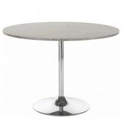 Loftscape Table Tirley - Métal - Chrome - Imitation béton