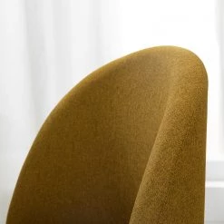 Mørteens Chaises capitonnées Jacklin III (2 él.) - Tissu / Métal - Imitation noyer - Jaune moutarde -Meubles de salle à manger Soldes Magasin 1000208738 210120 13385300005 DETAILS P000000001000208738