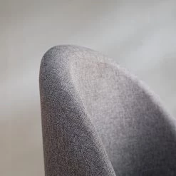 Mørteens Chaises capitonnées Jacklin II (2 él.) - Tissu / Métal - Imitation chêne - Gris clair -Meubles de salle à manger Soldes Magasin 1000208746 210106 06513400005 DETAILS P000000001000208746