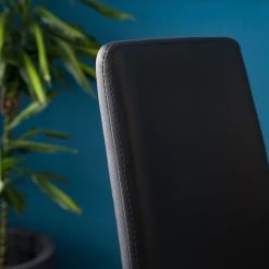 Fredriks Chaises cantilever Bjora II (lot de 2) - Tissu & imitation cuir / Métal - Anthracite / Noir -Meubles de salle à manger Soldes Magasin 1000208763 201118 12583900003 DETAILS P000000001000208763