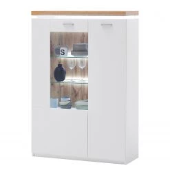 Loftscape Buffet haut Mundai - Avec éclairage  - Blanc / Imitation chêne de Wotan -Meubles de salle à manger Soldes Magasin 1000209054 210723 15390200052 DETAILS P000000001000209054