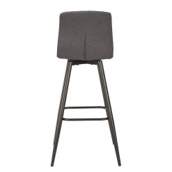 Loftscape Chaise de bar Nauvoo II (lot de 2) - Tissu / Acier - Anthracite / Noir -Meubles de salle à manger Soldes Magasin 1000209245 200331 06315300005 DETAILS P000000001000209245