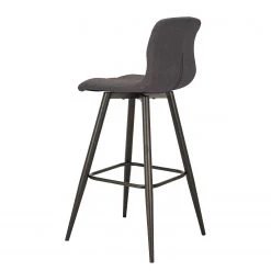 Loftscape Chaise de bar Nauvoo II (lot de 2) - Tissu / Acier - Anthracite / Noir -Meubles de salle à manger Soldes Magasin 1000209245 200331 06315700007 DETAILS P000000001000209245