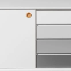 Tom Tailor Commode Color Box - Partiellement en chêne massif - Blanc / Gris clair -Meubles de salle à manger Soldes Magasin 1000209363 200417 13015700058 DETAILS P000000001000209363