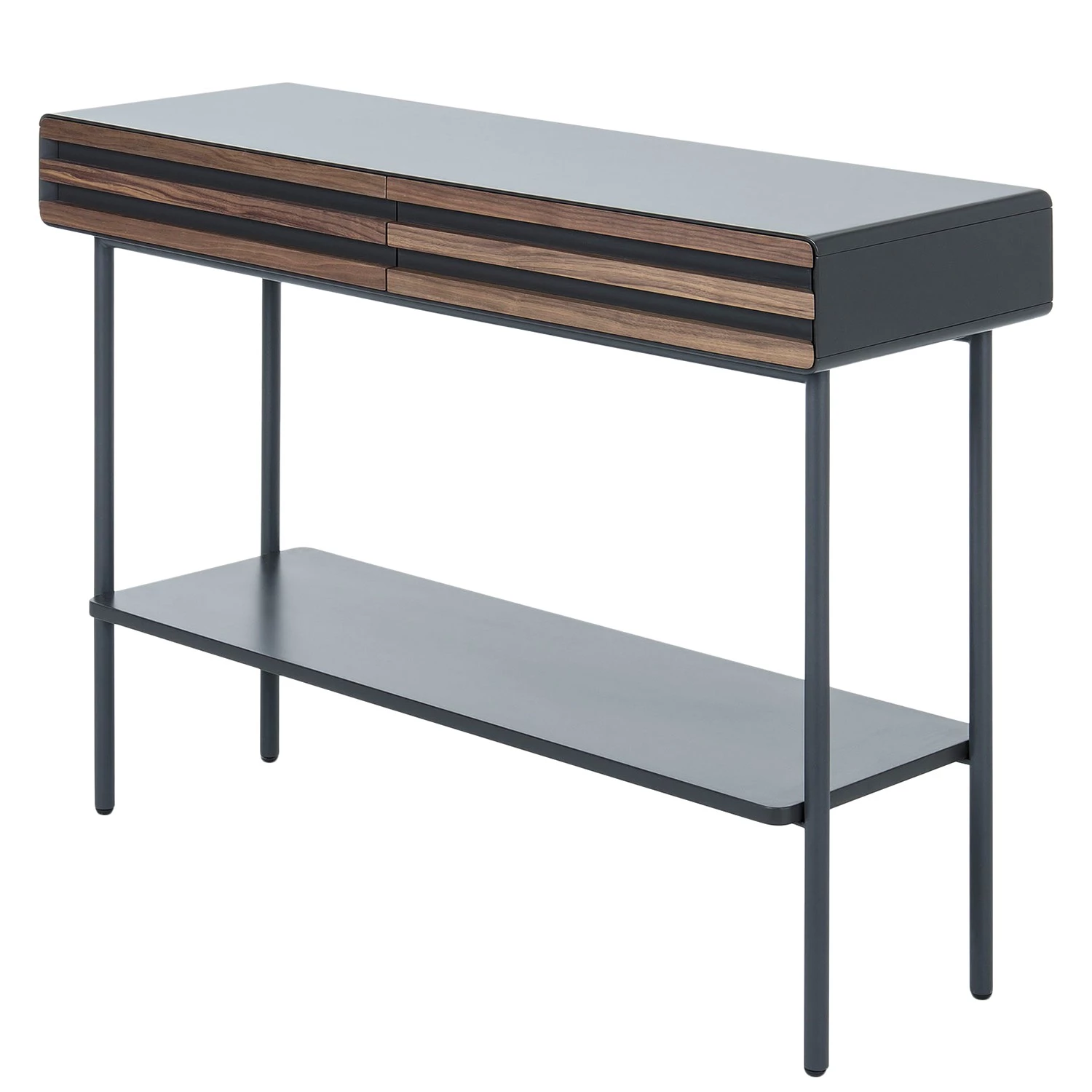 Norrwood Console Kipra - Noyer contreplaqué - Graphite 1 Norrwood Console Kipra - Noyer contreplaqué - Graphite