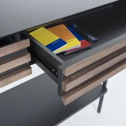 Norrwood Console Kipra - Noyer contreplaqué - Graphite 9 Norrwood Console Kipra - Noyer contreplaqué - Graphite -Meubles de salle à manger Soldes Magasin 1000209371 200422 06562600003 DETAILS P000000001000209371