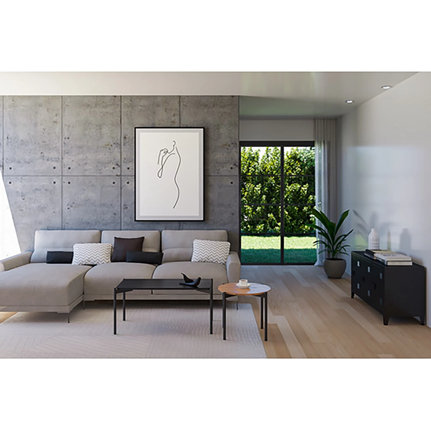 Loftscape Buffet Norwell - Métal - Noir 3 Loftscape Buffet Norwell - Métal - Noir – Image 3