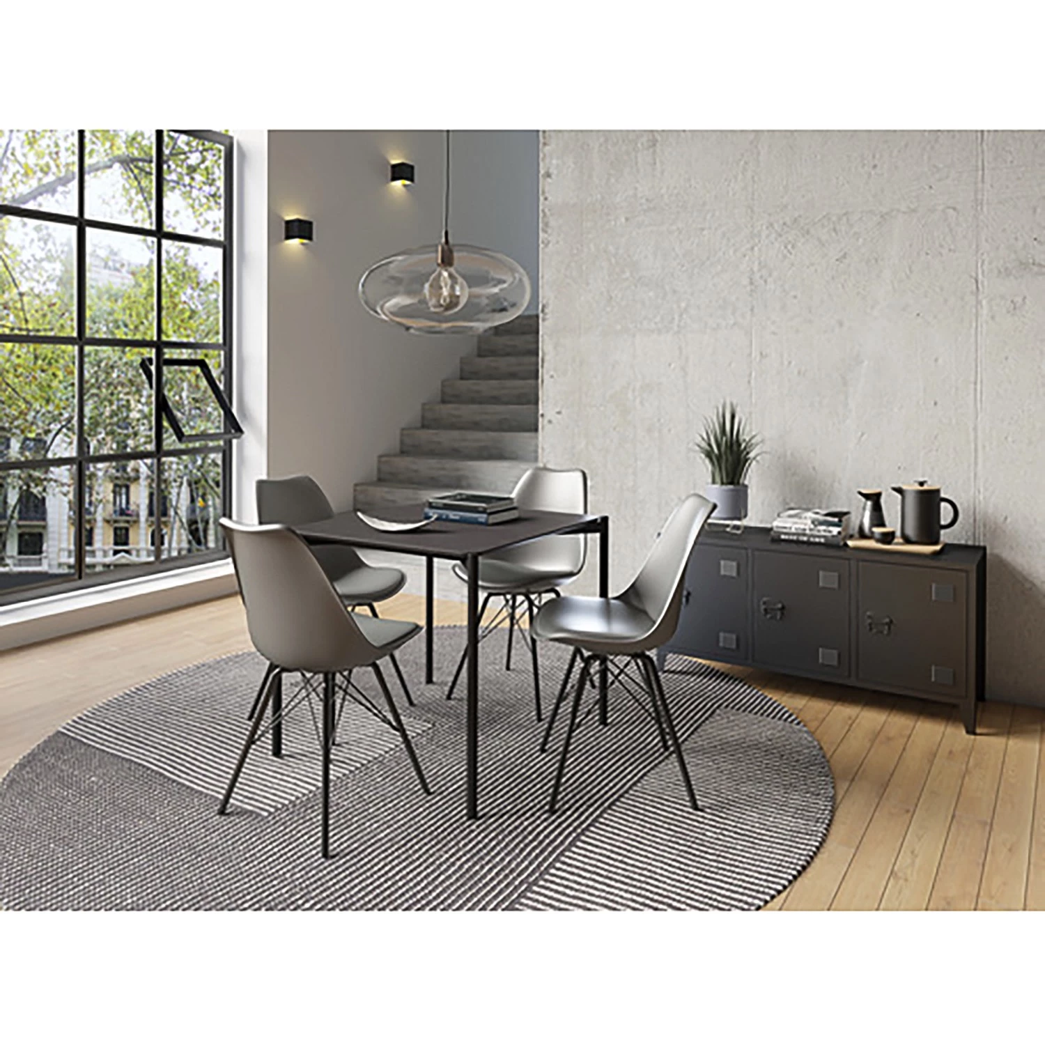 Loftscape Buffet Norwell - Métal - Noir 5 Loftscape Buffet Norwell - Métal - Noir – Image 5