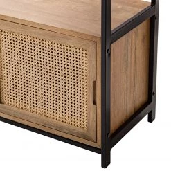 Ars manufacti Étagère Vina - Manguier massif / Métal - Manguier / Noir -Meubles de salle à manger Soldes Magasin 1000210698 200408 14301300018 DETAILS P000000001000210698