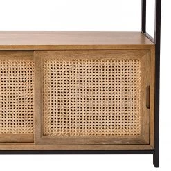 Ars manufacti Étagère Vina - Manguier massif / Métal - Manguier / Noir -Meubles de salle à manger Soldes Magasin 1000210698 200408 14301400019 DETAILS P000000001000210698