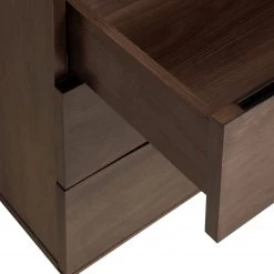 Red Living Commode Kluuvi II - Placage en bois véritable - Noyer / Noir -Meubles de salle à manger Soldes Magasin 1000210870 200429 17355000022 DETAILS P000000001000210870