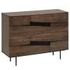 Red Living Commode Kluuvi I - Placage en bois véritable - Noyer / Noir