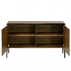 Red Living Buffet Juuka - Placage en bois véritable - Noyer / Noir -Meubles de salle à manger Soldes Magasin 1000210884 200429 17362400063 DETAILS P000000001000210884