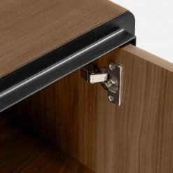 Red Living Buffet Juuka - Placage en bois véritable - Noyer / Noir -Meubles de salle à manger Soldes Magasin 1000210884 200429 17362700067 DETAILS P000000001000210884