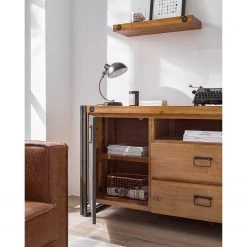 Ars manufacti Buffet Manchester V - Acacia massif / Métal - Acacia / Anthracite -Meubles de salle à manger Soldes Magasin 1000210963 210210 12495200003 DETAILS P000000001000210963