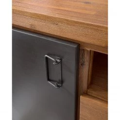 Ars manufacti Buffet Manchester V - Acacia massif / Métal - Acacia / Anthracite -Meubles de salle à manger Soldes Magasin 1000210963 210210 12495400004 DETAILS P000000001000210963