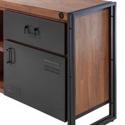 Ars manufacti Buffet Manchester VI - Acacia massif / Métal - Acacia / Anthracite -Meubles de salle à manger Soldes Magasin 1000210964 201027 09484600034 DETAILS P000000001000210964