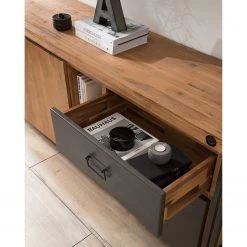 Ars manufacti Buffet Manchester VI - Acacia massif / Métal - Acacia / Anthracite -Meubles de salle à manger Soldes Magasin 1000210964 210121 12574800023 DETAILS P000000001000210964