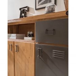 Ars manufacti Buffet Manchester VII - Acacia massif / Métal - Acacia / Anthracite -Meubles de salle à manger Soldes Magasin 1000210965 210121 12574800031 DETAILS P000000001000210965