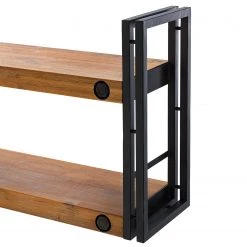 Ars manufacti Étagère murale Manchester II - Acacia massif / Métal - Acacia / Anthracite -Meubles de salle à manger Soldes Magasin 1000210966 201012 13342200022 DETAILS P000000001000210966