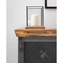 Ars manufacti Buffet Hunter II - Manguier massif / Métal - Manguier / Gris bleu -Meubles de salle à manger Soldes Magasin 1000211063 210219 10173800005 DETAILS P000000001000211063