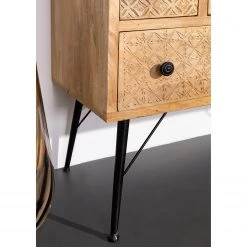 Red Living Commode Latta - Manguier massif / Métal - Manguier / Noir 16 Red Living Commode Latta - Manguier massif / Métal - Manguier / Noir -Meubles de salle à manger Soldes Magasin 1000211450 220316 032 DETAILS P000000001000211450