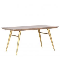 Naturoo Table Turlock - Manguier massif / Métal - Manguier / Doré