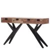 Naturoo Console Nigg - Sheesham massif / Métal - Sheesham / Noir