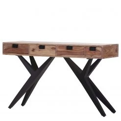 Naturoo Console Nigg - Sheesham massif / Métal - Sheesham / Noir