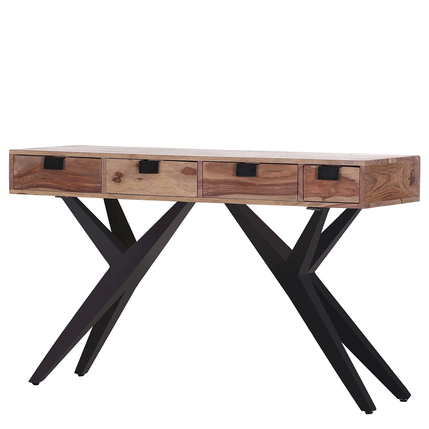 Naturoo Console Nigg - Sheesham massif / Métal - Sheesham / Noir 1 Naturoo Console Nigg - Sheesham massif / Métal - Sheesham / Noir