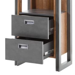 Ars manufacti Étagère Marton I - Imitation chêne Stirling / Anthracite -Meubles de salle à manger Soldes Magasin 1000211523 200424 13262300054 DETAILS P000000001000211523