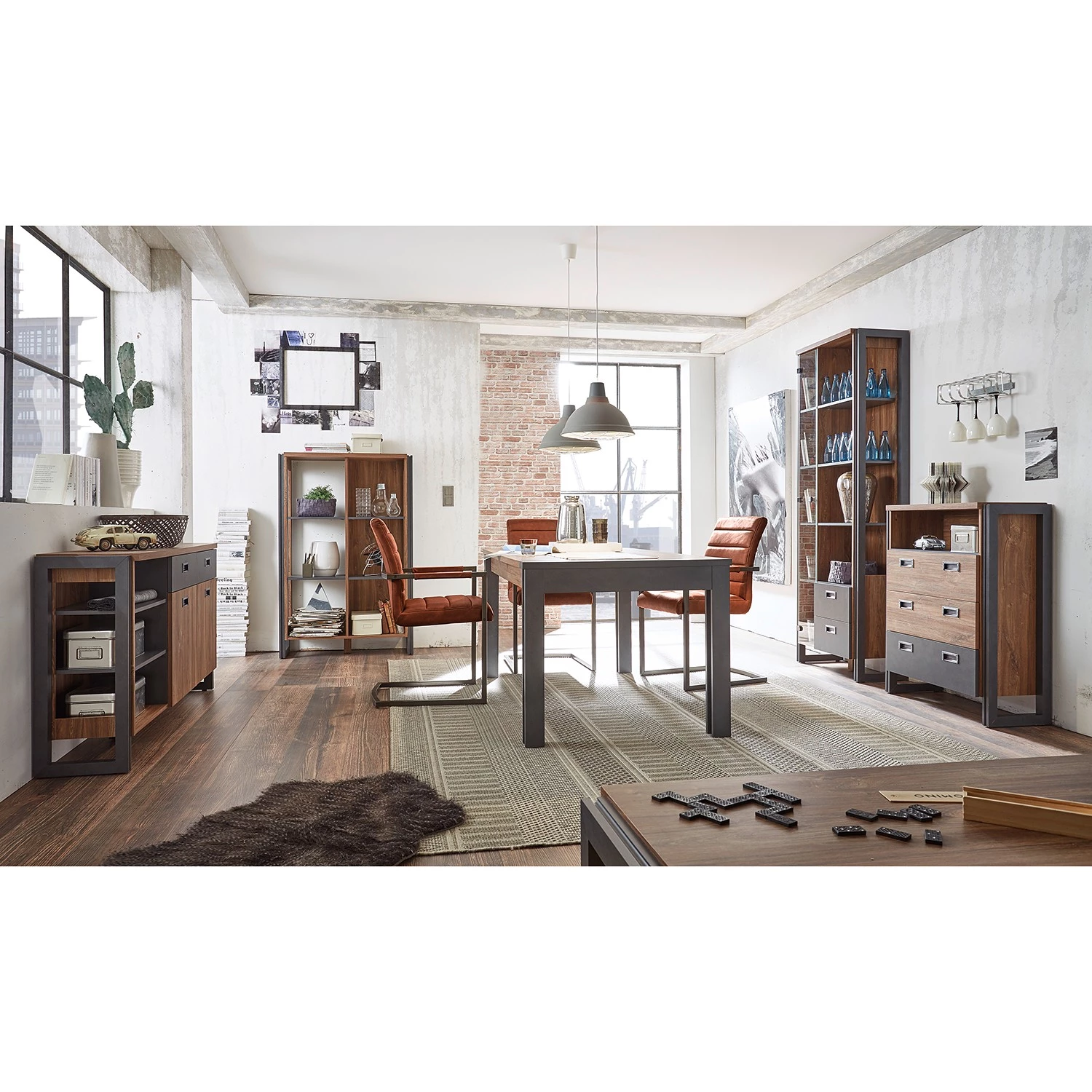 Ars manufacti Commode Marton I - Imitation chêne Stirling / Anthracite 2 Ars manufacti Commode Marton I - Imitation chêne Stirling / Anthracite – Image 2