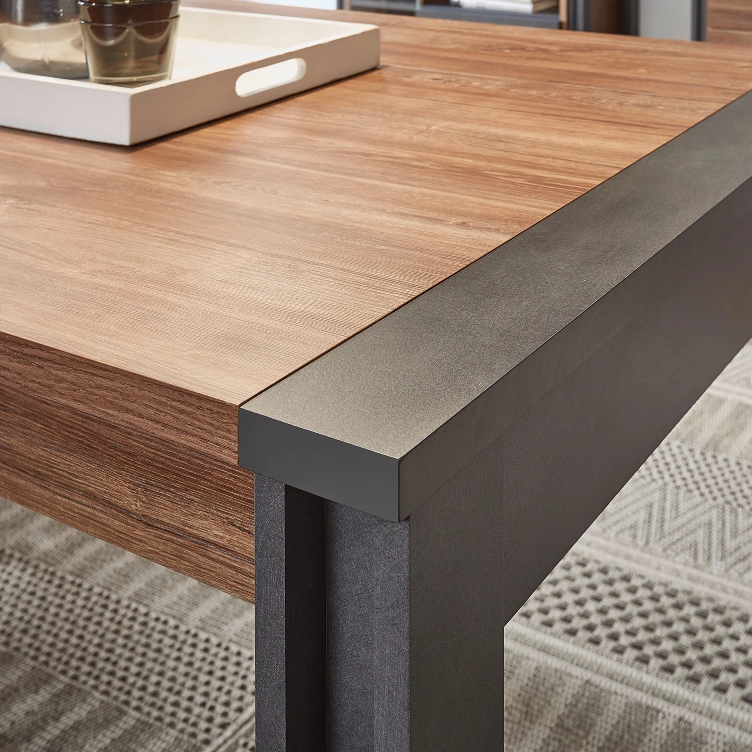 Ars manufacti Table Marton - Imitation chêne Stirling / Anthracite 4 Ars manufacti Table Marton - Imitation chêne Stirling / Anthracite – Image 4