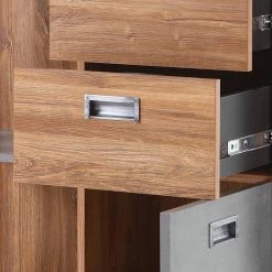 Ars manufacti Étagère Marton III - Imitation chêne Stirling / Anthracite -Meubles de salle à manger Soldes Magasin 1000211532 200424 13265500125 DETAILS P000000001000211532